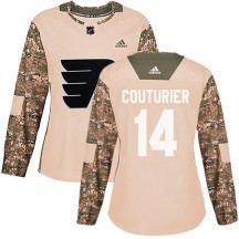Women's Adidas Philadelphia Flyers Sean Couturier Camo Veterans Day Practice Jersey - Authentic