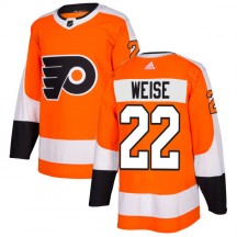 Men's Adidas Philadelphia Flyers Dale Weise Orange Jersey - Authentic