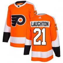Men's Adidas Philadelphia Flyers Scott Laughton Orange Jersey - Authentic