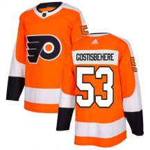 Men's Adidas Philadelphia Flyers Shayne Gostisbehere Orange Jersey - Authentic
