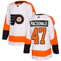 Men's Adidas Philadelphia Flyers Andrew MacDonald White Jersey - Authentic