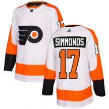 Men's Adidas Philadelphia Flyers Wayne Simmonds White Jersey - Authentic