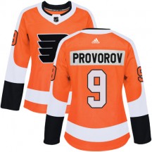 Women's Adidas Philadelphia Flyers Ivan Provorov Orange Home Jersey - Authentic