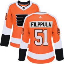 Women's Adidas Philadelphia Flyers Valtteri Filppula Orange Home Jersey - Authentic