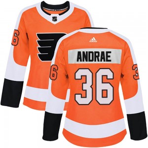Women's Adidas Philadelphia Flyers Emil Andrae Orange Home Jersey - Authentic