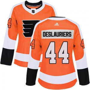 Women's Adidas Philadelphia Flyers Nicolas Deslauriers Orange Home Jersey - Authentic