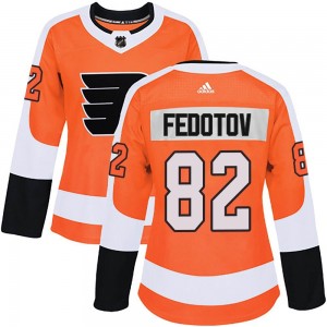 Women's Adidas Philadelphia Flyers Ivan Fedotov Orange Home Jersey - Authentic