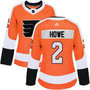 Women's Adidas Philadelphia Flyers Mark Howe Orange Home Jersey - Authentic