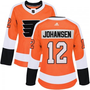 Women's Adidas Philadelphia Flyers Ryan Johansen Orange Home Jersey - Authentic