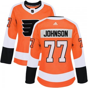 Women's Adidas Philadelphia Flyers Erik Johnson Orange Home Jersey - Authentic