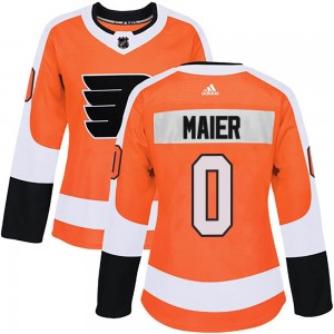 Women's Adidas Philadelphia Flyers Nolan Maier Orange Home Jersey - Authentic