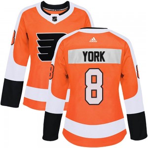Women's Adidas Philadelphia Flyers Cam York Orange Home Jersey - Authentic