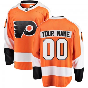 Youth Fanatics Branded Philadelphia Flyers Custom Orange Custom Home Jersey - Breakaway