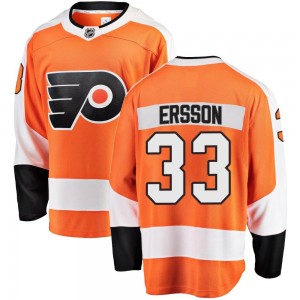Youth Fanatics Branded Philadelphia Flyers Samuel Ersson Orange Home Jersey - Breakaway