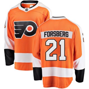 Youth Fanatics Branded Philadelphia Flyers Peter Forsberg Orange Home Jersey - Breakaway