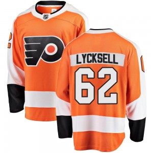 Youth Fanatics Branded Philadelphia Flyers Olle Lycksell Orange Home Jersey - Breakaway