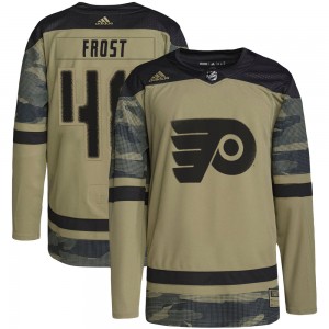 Youth Adidas Philadelphia Flyers Morgan Frost Camo Military Appreciation Practice Jersey - Authentic