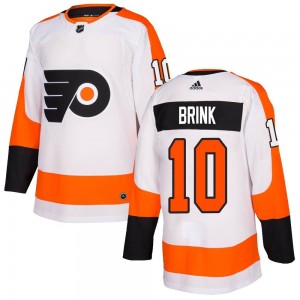 Youth Adidas Philadelphia Flyers Bobby Brink White Jersey - Authentic