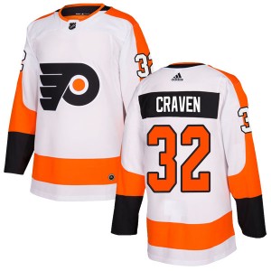 Youth Adidas Philadelphia Flyers Murray Craven White Jersey - Authentic