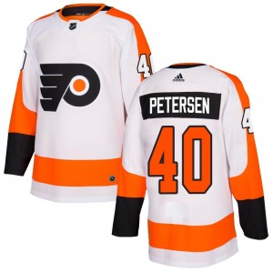 Youth Adidas Philadelphia Flyers Cal Petersen White Jersey - Authentic