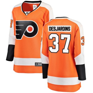 Women's Fanatics Branded Philadelphia Flyers Eric Desjardins Orange Home Jersey - Breakaway