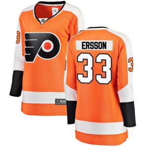 Women's Fanatics Branded Philadelphia Flyers Samuel Ersson Orange Home Jersey - Breakaway