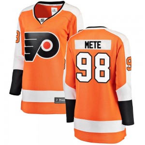 Women's Fanatics Branded Philadelphia Flyers Victor Mete Orange Home Jersey - Breakaway