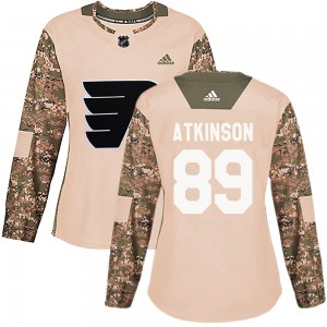 Women's Adidas Philadelphia Flyers Cam Atkinson Camo Veterans Day Practice Jersey - Authentic
