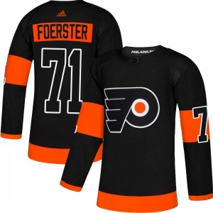 Youth Adidas Philadelphia Flyers Tyson Foerster Black Alternate Jersey - Authentic