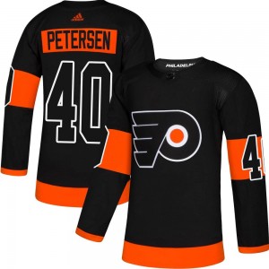 Youth Adidas Philadelphia Flyers Cal Petersen Black Alternate Jersey - Authentic
