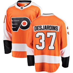 Men's Fanatics Branded Philadelphia Flyers Eric Desjardins Orange Home Jersey - Breakaway