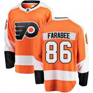 Men's Fanatics Branded Philadelphia Flyers Joel Farabee Orange Home Jersey - Breakaway
