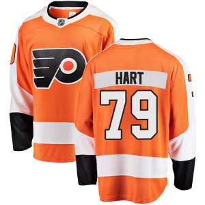 Men's Fanatics Branded Philadelphia Flyers Carter Hart Orange Home Jersey - Breakaway