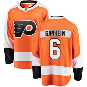 Men's Fanatics Branded Philadelphia Flyers Travis Sanheim Orange Home Jersey - Breakaway