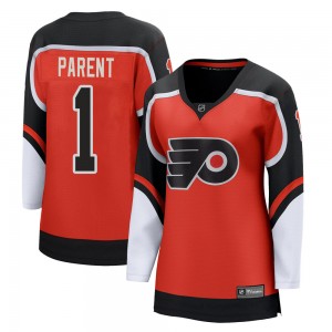 Women's Fanatics Branded Philadelphia Flyers Bernie Parent Orange 2020/21 Special Edition Jersey - Breakaway