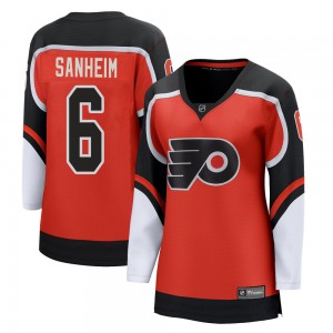 Women's Fanatics Branded Philadelphia Flyers Travis Sanheim Orange 2020/21 Special Edition Jersey - Breakaway
