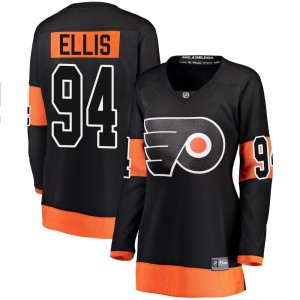 Women's Fanatics Branded Philadelphia Flyers Ryan Ellis Black Alternate Jersey - Breakaway