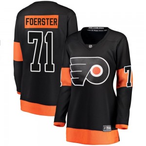 Women's Fanatics Branded Philadelphia Flyers Tyson Foerster Black Alternate Jersey - Breakaway