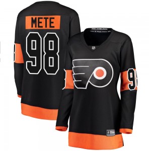 Women's Fanatics Branded Philadelphia Flyers Victor Mete Black Alternate Jersey - Breakaway