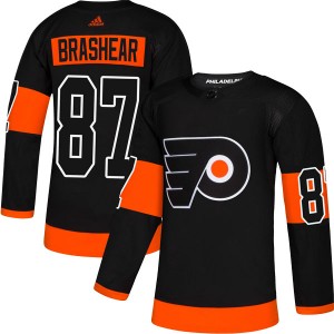 Men's Adidas Philadelphia Flyers Donald Brashear Black Alternate Jersey - Authentic