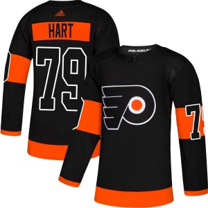 Men's Adidas Philadelphia Flyers Carter Hart Black Alternate Jersey - Authentic