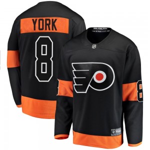 Men's Fanatics Branded Philadelphia Flyers Cam York Black Alternate Jersey - Breakaway