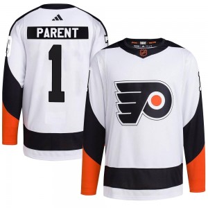 Men's Adidas Philadelphia Flyers Bernie Parent White Reverse Retro 2.0 Jersey - Authentic