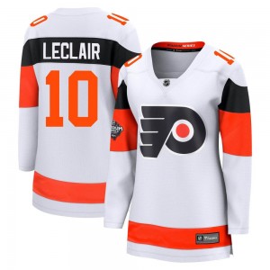 Women's Fanatics Branded Philadelphia Flyers John Leclair White 2024 Stadium Series Jersey - Breakaway