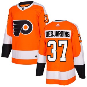Men's Adidas Philadelphia Flyers Eric Desjardins Orange Home Jersey - Authentic