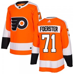 Men's Adidas Philadelphia Flyers Tyson Foerster Orange Home Jersey - Authentic