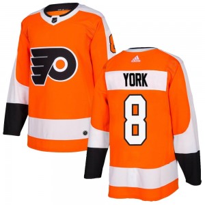 Men's Adidas Philadelphia Flyers Cam York Orange Home Jersey - Authentic