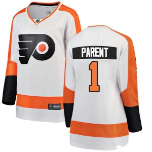 Women's Fanatics Branded Philadelphia Flyers Bernie Parent White Away Jersey - Breakaway
