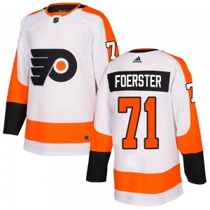 Men's Adidas Philadelphia Flyers Tyson Foerster White Jersey - Authentic