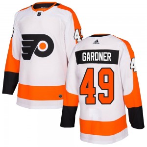 Men's Adidas Philadelphia Flyers Rhett Gardner White Jersey - Authentic